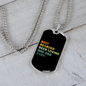 Beer Loving Dad Plain Necklace Stainless Steel or 18k Gold Dog Tag 24" Chain-Express Your Love Gifts