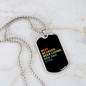 Beer Loving Dad Plain Necklace Stainless Steel or 18k Gold Dog Tag 24" Chain-Express Your Love Gifts