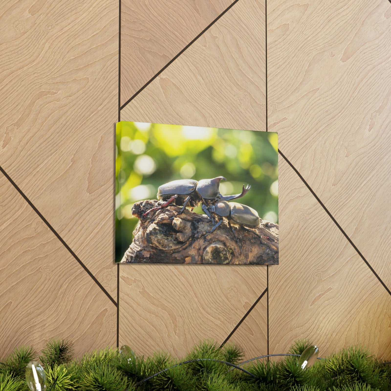 Scripture Walls Beetle Couple Beetle Troop Print Animal Wall Art Wildlife Canvas Prints Wall Art Ready to Hang Unframed-Express Your Love Gifts