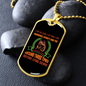 Before Lying Down Necklace Stainless Steel or 18k Gold Dog Tag 24" Chain-Express Your Love Gifts