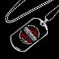 Behind Every Great Firefighter Gift Stainless Steel or 18k Gold Dog Tag 24" Chain-Express Your Love Gifts