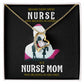 Behind Every Mom Nurse Healthcare Medical Worker Nurse Appreciation Gift Forever Necklace w Message Card-Express Your Love Gifts