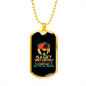 Being a Dog Mom Akita Necklace Stainless Steel or 18k Gold Dog Tag 24" Chain-Express Your Love Gifts