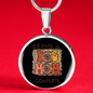 Being A Dog Mom Circle Necklace Stainless Steel or 18k Gold 18-22"-Express Your Love Gifts