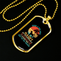 Being a Dog Mom Goldendoodle Necklace Stainless Steel or 18k Gold Dog Tag 24" Chain-Express Your Love Gifts