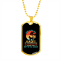 Being a Dog Mom Goldendoodle Necklace Stainless Steel or 18k Gold Dog Tag 24" Chain-Express Your Love Gifts