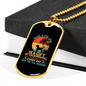 Being a Dog Mom Goldendoodle Necklace Stainless Steel or 18k Gold Dog Tag 24" Chain-Express Your Love Gifts