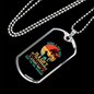 Being a Dog Mom Goldendoodle Necklace Stainless Steel or 18k Gold Dog Tag 24" Chain-Express Your Love Gifts