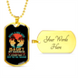 Being a Dog Mom Havanese Necklace Stainless Steel or 18k Gold Dog Tag 24" Chain-Express Your Love Gifts