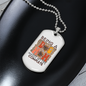 Being A Dog Mom Necklace Stainless Steel or 18k Gold Dog Tag 24" Chain-Express Your Love Gifts