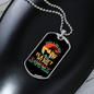 Being a Dog Mom Pug Necklace Stainless Steel or 18k Gold Dog Tag 24" Chain-Express Your Love Gifts