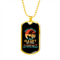 Being a Dog Mom Pug Necklace Stainless Steel or 18k Gold Dog Tag 24" Chain-Express Your Love Gifts