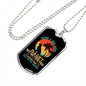 Being a Dog Mom Retriever Necklace Stainless Steel or 18k Gold Dog Tag 24" Chain-Express Your Love Gifts
