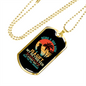 Being a Dog Mom Retriever Necklace Stainless Steel or 18k Gold Dog Tag 24" Chain-Express Your Love Gifts
