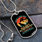 Being a Dog Mom Retriever Necklace Stainless Steel or 18k Gold Dog Tag 24" Chain-Express Your Love Gifts