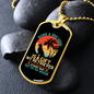 Being a Dog Mom Retriever Necklace Stainless Steel or 18k Gold Dog Tag 24" Chain-Express Your Love Gifts