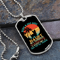 Being a Dog Mom Terrier Necklace Stainless Steel or 18k Gold Dog Tag 24" Chain-Express Your Love Gifts