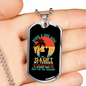 Being a Dog Mom Terrier Necklace Stainless Steel or 18k Gold Dog Tag 24" Chain-Express Your Love Gifts