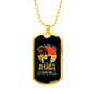 Being a Dog Mom Terrier Necklace Stainless Steel or 18k Gold Dog Tag 24" Chain-Express Your Love Gifts