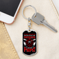 Being A Firefighter Papa Keychain Stainless Steel or 18k Gold Dog Tag Keyring-Express Your Love Gifts