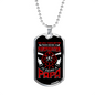 Being A Firefighter Papa Necklace Stainless Steel or 18k Gold Dog Tag 24" Chain-Express Your Love Gifts