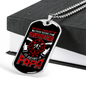 Being A Firefighter Papa Necklace Stainless Steel or 18k Gold Dog Tag 24" Chain-Express Your Love Gifts