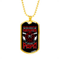 Being A Firefighter Papa Necklace Stainless Steel or 18k Gold Dog Tag 24" Chain-Express Your Love Gifts
