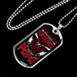 Being A Firefighter Papa Necklace Stainless Steel or 18k Gold Dog Tag 24" Chain-Express Your Love Gifts