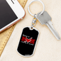 Being a Mom Makes Me Complete Keychain Stainless Steel or 18k Gold Dog Tag Keyring-Express Your Love Gifts