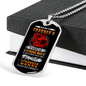 Being A Trucker's Wife Dog Tag Stainless Steel or 18k Gold 24" Chain-Express Your Love Gifts