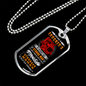 Being A Trucker's Wife Dog Tag Stainless Steel or 18k Gold 24" Chain-Express Your Love Gifts