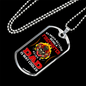 Being Dad Is Cooler Firefighter Gift Stainless Steel or 18k Gold Dog Tag 24" Chain-Express Your Love Gifts