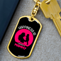 Being Mammy Mom Keychain Stainless Steel or 18k Gold Dog Tag Keyring-Express Your Love Gifts