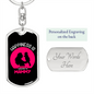 Being Mammy Mom Keychain Stainless Steel or 18k Gold Dog Tag Keyring-Express Your Love Gifts
