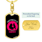 Being Mammy Mom Keychain Stainless Steel or 18k Gold Dog Tag Keyring-Express Your Love Gifts