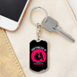 Being Mammy Mom Keychain Stainless Steel or 18k Gold Dog Tag Keyring-Express Your Love Gifts