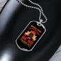 Being This Cute 2 Dogs Red Necklace Stainless Steel or 18k Gold Dog Tag 24" Chain-Express Your Love Gifts