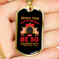 Being This Cute 2 Dogs Red Necklace Stainless Steel or 18k Gold Dog Tag 24" Chain-Express Your Love Gifts