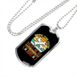 Being This Cute Bones Necklace Stainless Steel or 18k Gold Dog Tag 24" Chain-Express Your Love Gifts