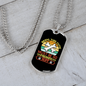 Being This Cute Bones Necklace Stainless Steel or 18k Gold Dog Tag 24" Chain-Express Your Love Gifts