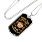 Being This Cute Circle Necklace Stainless Steel or 18k Gold Dog Tag 24" Chain-Express Your Love Gifts