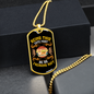 Being This Cute Circle Necklace Stainless Steel or 18k Gold Dog Tag 24" Chain-Express Your Love Gifts