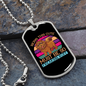 Being This Cute Must Be Freaking Ruff Colors Necklace Stainless Steel or 18k Gold Dog Tag 24" Chain-Express Your Love Gifts