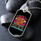 Being This Cute Must Be Freaking Ruff Colors Necklace Stainless Steel or 18k Gold Dog Tag 24" Chain-Express Your Love Gifts