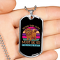 Being This Cute Must Be Freaking Ruff Colors Necklace Stainless Steel or 18k Gold Dog Tag 24" Chain-Express Your Love Gifts