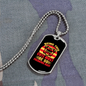 Being This Cute Must Be So Freaking Ruff Bulldog Necklace Stainless Steel or 18k Gold Dog Tag 24" Chain-Express Your Love Gifts