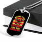 Being This Cute Must Be So Freaking Ruff Bulldog Necklace Stainless Steel or 18k Gold Dog Tag 24" Chain-Express Your Love Gifts