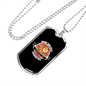 Being This Cute Must Be So Freaking Ruff Necklace Stainless Steel or 18k Gold Dog Tag 24" Chain-Express Your Love Gifts