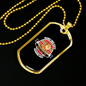 Being This Cute Must Be So Freaking Ruff Necklace Stainless Steel or 18k Gold Dog Tag 24" Chain-Express Your Love Gifts