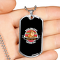 Being This Cute Must Be So Freaking Ruff Necklace Stainless Steel or 18k Gold Dog Tag 24" Chain-Express Your Love Gifts